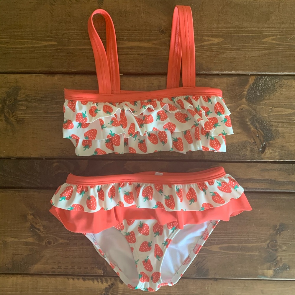 Mini Boden strawberry swimsuit